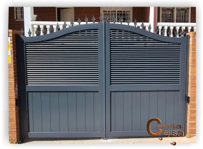 Puertas diseño personalizado aluminio soldado A17G