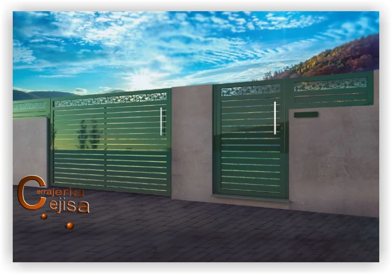 Puertas para jardín en aluminio soldado A03G