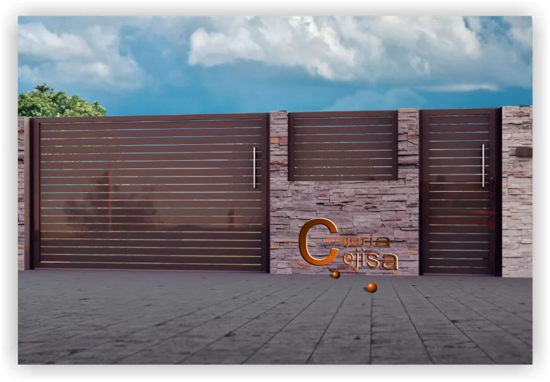 Puerta y vallas en aluminio soldado A05G
