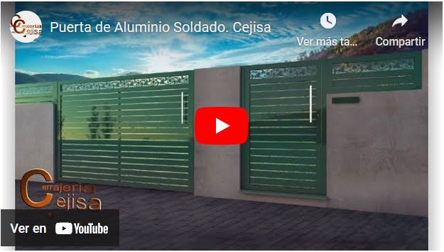 Video Youtube puerta aluminio soldado A07G