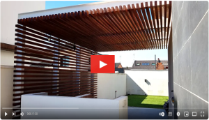 Video Youtube porche o pérgola metal y madera