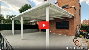 Porche o pérgola panel sándwich