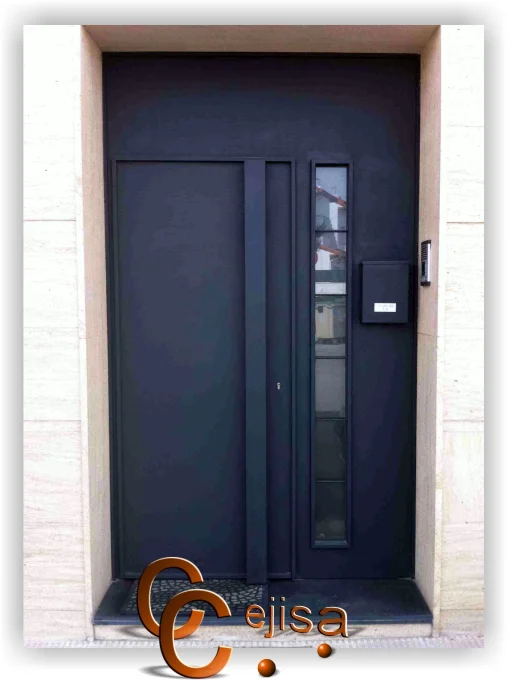 Puerta de acceso a vivienda estilo moderno