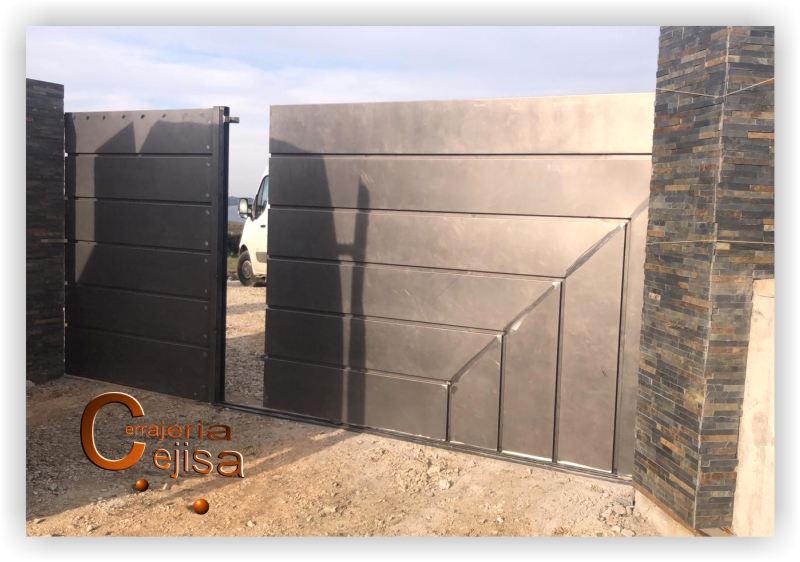 Puerta acero corten P74G