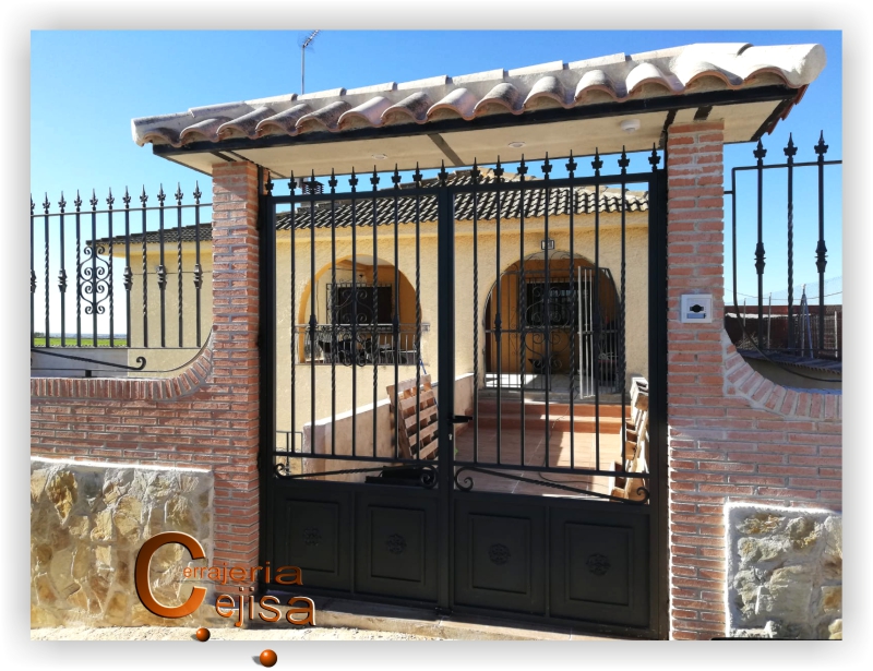 puerta parcela forja P58G