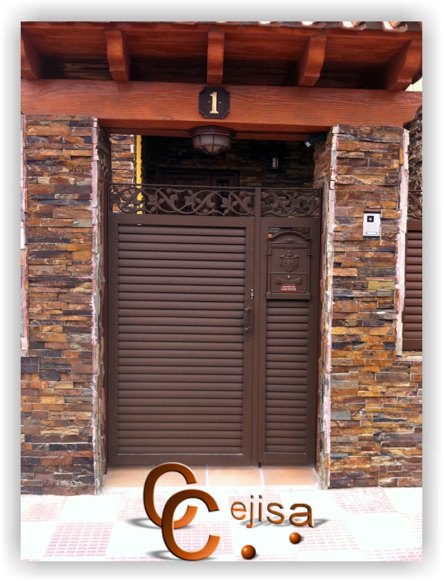 Puerta peatonal modelo lama elíptica