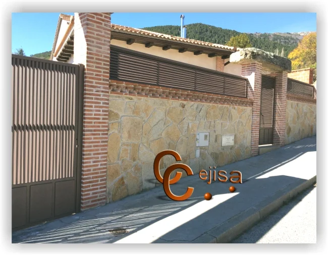Puertas y vallas en modelo lama en Z
