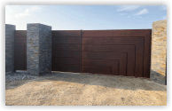 Puerta acero corten P74.2G