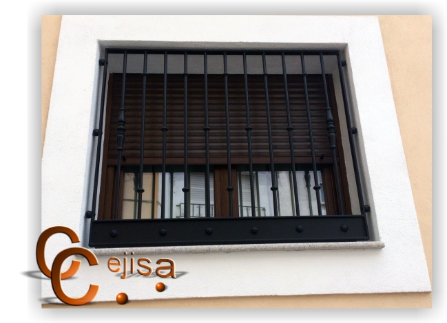 Reja para ventana modelo rustico moderno