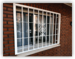 Rejas para ventanas en modelo redondo sencillo