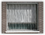 Rejas para ventanas modelo sencilla de varilla